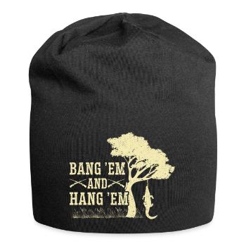 Alligator Hunter, Bang Em Hang Em, Crocodile Gator - Jersey-Beanie - Schwarz - Vorne