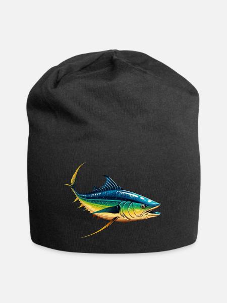 Thunfisch - Jersey-Beanie - Schwarz