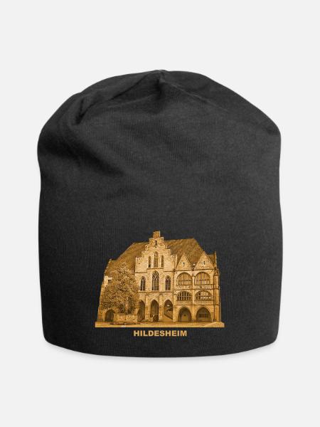 Hildesheim Rathaus Marktplatz Niedersachsen - Jersey-Beanie - Schwarz