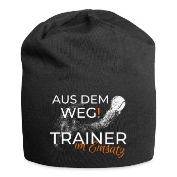 Tennistrainer lustiges Geschenk Shirt - Jersey-Beanie - Schwarz - Vorne