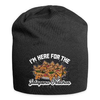Nachos Jalapenos Mexico Cheese Mexican cuisine - Jersey-Beanie - Schwarz - Vorne