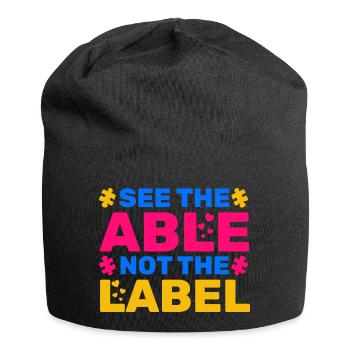 See The Able Not The Label - Jersey Beanie - black - Front