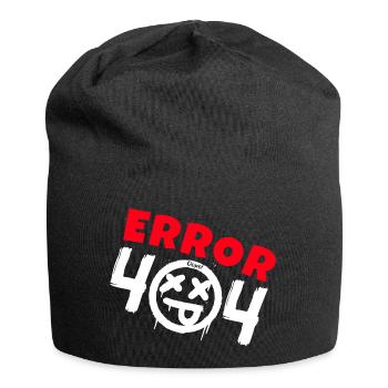 Fehler 404 nicht gefunden - Jersey-Beanie - Schwarz - Vorne