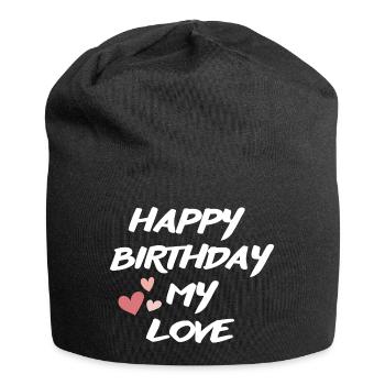 Bon anniversaire - Bonnet en jersey - noir - Devant