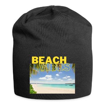 Beach 25 - Jersey-Beanie - Schwarz - Vorne