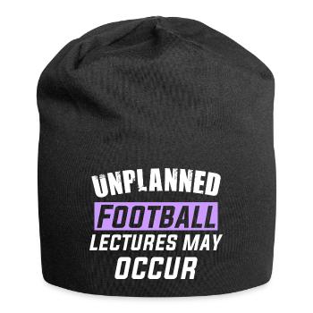 Des conférences de football imprévues peuvent avoir lieu - Bonnet en jersey - noir - Devant