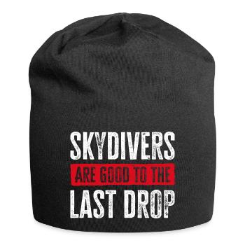 Funny Skydiver Quote: Perfect Gift! - Jersey Beanie - black - Front