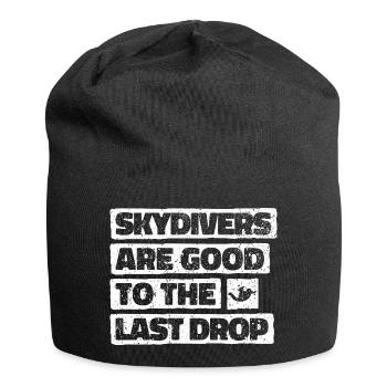 Citation drôle de parachutiste : cadeau parfait ! - Bonnet en jersey - noir - Devant