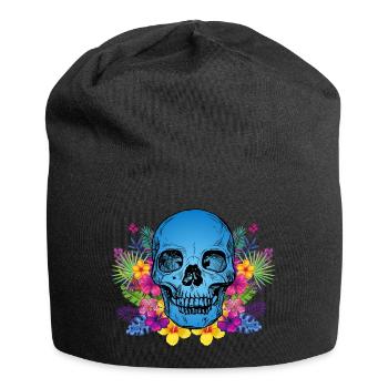 Flower Head - Jersey-Beanie - Schwarz - Vorne