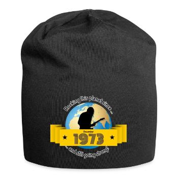 50. Geburtstag fait vibrer cette planète depuis 12/1973 - Bonnet en jersey - noir - Devant