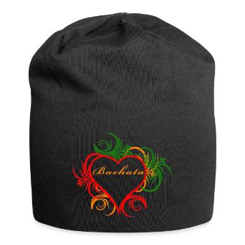 Bachata at heart - Jersey Beanie - black - Front