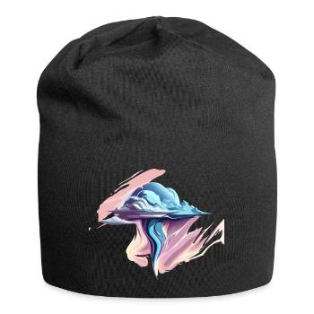 Chrom Wolken - Jersey-Beanie - Schwarz - Vorne