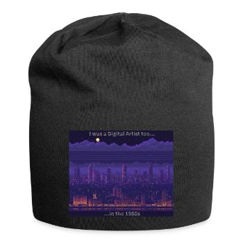 Kunst - Jersey-Beanie - Schwarz - Vorne