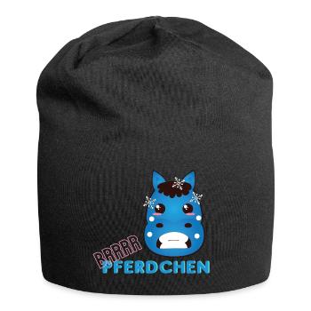 ! Brrr Pferdchen - Winter Pony - Jersey-Beanie - Schwarz - Vorne