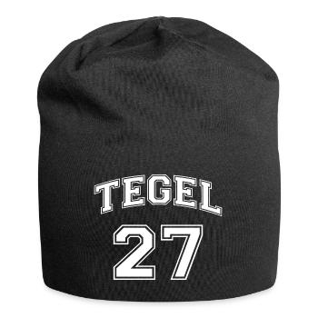 TEGEL 27 - White Nostalgia Design Berlin District - Jersey Beanie - black - Front