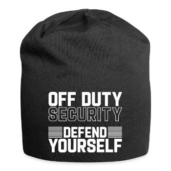 Security Off Duty Defend Yourself - Jersey-Beanie - Schwarz - Vorne