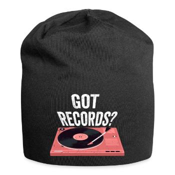 Got Records? Vintage Fan Vinyl - Jersey Beanie - black - Front