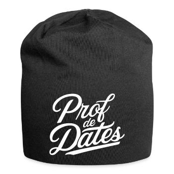 Prof de dates - Bonnet en jersey - noir - Devant