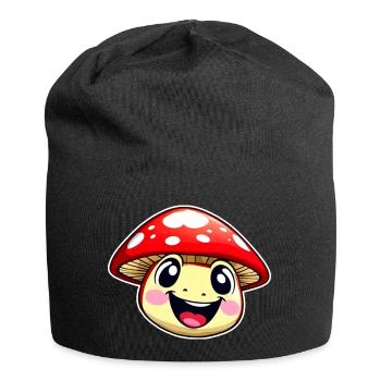 Funny little toadstool - Jersey Beanie - black - Front