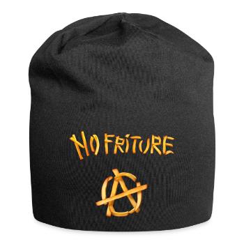 Keine Friture-Anarchie - Jersey-Beanie - Schwarz - Vorne