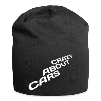 Crazy About Cars Cool Spruch Liebe Rennauto Fahren - Jersey-Beanie - Schwarz - Vorne