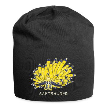 Saftsauger, Meeresschnecke Costasiella sp.01 - Jersey-Beanie - Schwarz - Vorne