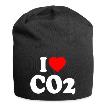 I love co2 - Bonnet en jersey - noir - Devant