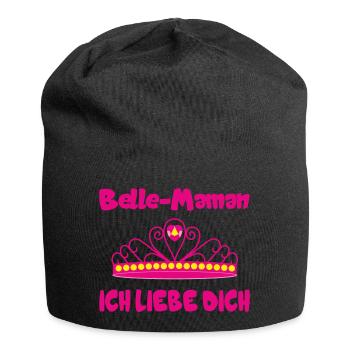 Beautiful Mom ich liebe dich - Jersey Beanie - black - Front