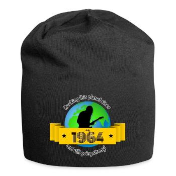 60. Geburtstag Rocking this planet since 07/1964 - Jersey-Beanie - Schwarz - Vorne