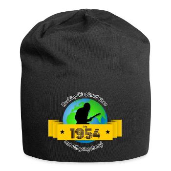 70. Geburtstag Rocking this planet since 07/1954 - Jersey-Beanie - Schwarz - Vorne