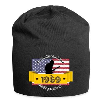 55. Geburtstag Rocking this planet since 07/1969 - Jersey-Beanie - Schwarz - Vorne