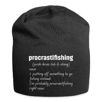 Définition de la procrastifishing - Bonnet en jersey - noir - Devant