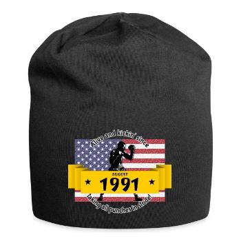33. Anniversaire Vivant et kickin depuis 08/1991 - Bonnet en jersey - noir - Devant