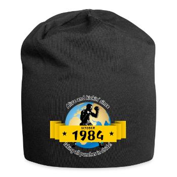 40. Geburtstag Vivant et dynamique depuis 10/1984 - Bonnet en jersey - noir - Devant