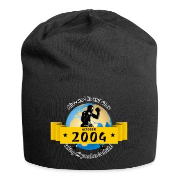 20. Geburtstag Vivant depuis 10/2004 - Bonnet en jersey - noir - Devant