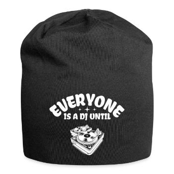 Funny DJ Turntable Humor Accessories Gift - Jersey-Beanie - Schwarz - Vorne