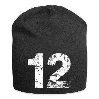 12 - Jersey-Beanie - Anthrazit - Vorne