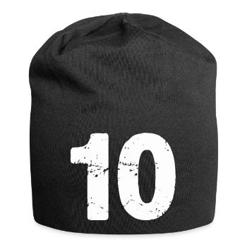 10 - Jersey Beanie - black - Front