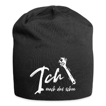 Handwerker - Ich mach das schon - Bastler - Jersey-Beanie - Schwarz - Vorne