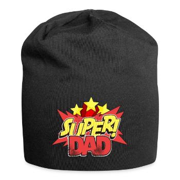 Super Dad Popart Best Dad Best Dad - Jersey Beanie - black - Front