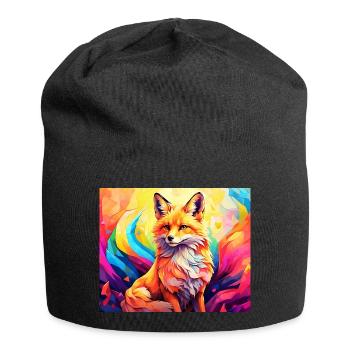cute fox #fox #cute - Jersey Beanie - black - Front
