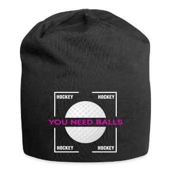 Hockey Hockey sur gazon Hockey Saison de hockey - Bonnet en jersey - noir - Devant