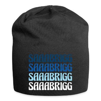 Saaabrigg Saarbrücken Dialecte Cadeau - Bonnet en jersey - noir - Devant