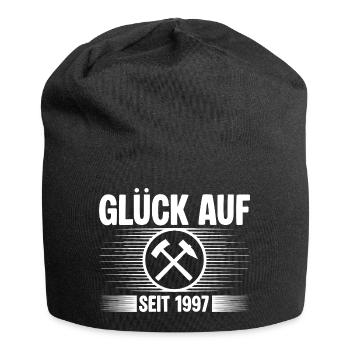 Glueck auf seit 1997 - Jersey-Beanie - Schwarz - Vorne