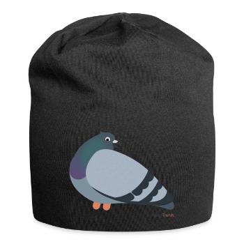 Pigeon pigeons - Jersey Beanie - black - Front