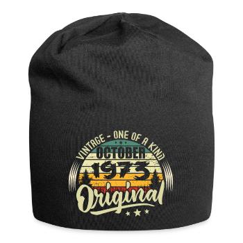 Cadeau Anniversaire Octobre 1973 - Bonnet en jersey - noir - Devant