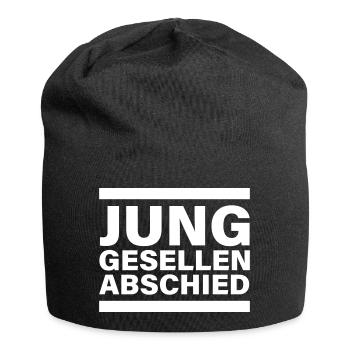Junggesellen Abschied Jga - Jersey-Beanie - Schwarz - Vorne