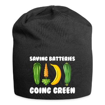 Save batteries Become environmentally friendly Cheeky Fr - Jersey Beanie - black - Front
