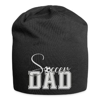 Soccer Dad Varsity Block Text - Jersey Beanie - black - Front
