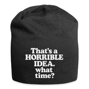 Horrible Idea – What Time ? - Jersey-Beanie - Schwarz - Vorne